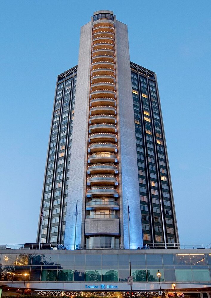 Inside the Hilton on Park Lane