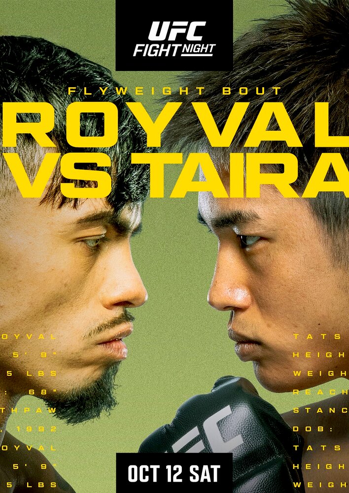 "UFC on ESPN" Royval vs. Taira